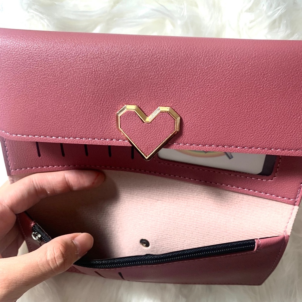 Pink Leather Wallet - Picture 3 of 6